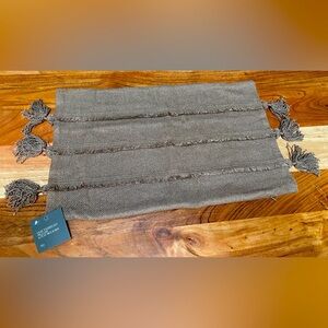 Restoration Hardware-GOA Tasseled Pillow-Brown-NWT